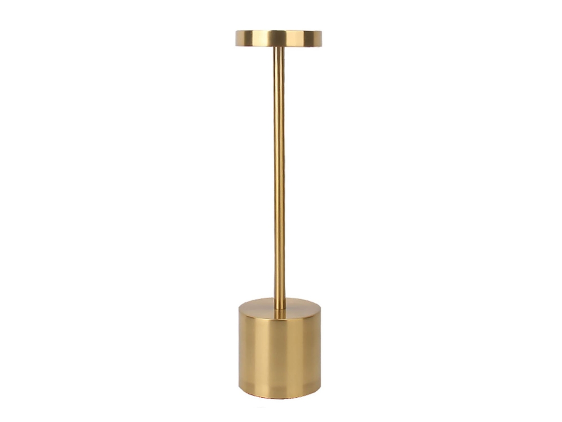 Lampa De Mesa Recarregável Usb Laxiscreed Ouro, Pack De 2, Iluminação Elegante E Sem Fios