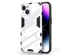 Suporte Casa Quedas Para Iphone 15 Pele Sintética Branco