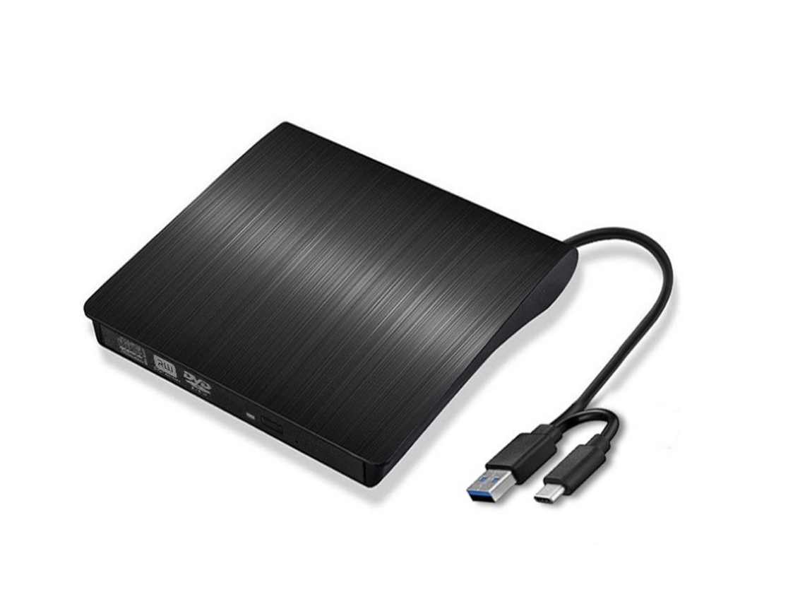 Unidade óptica externa usb 3.0 gravador de dvd externo para computador portátil desktop led rgb quarto festa STELASPLEN