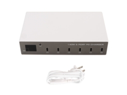 Estação de Carregamento EOOCOO com 6 portas, 140w e display LCD
