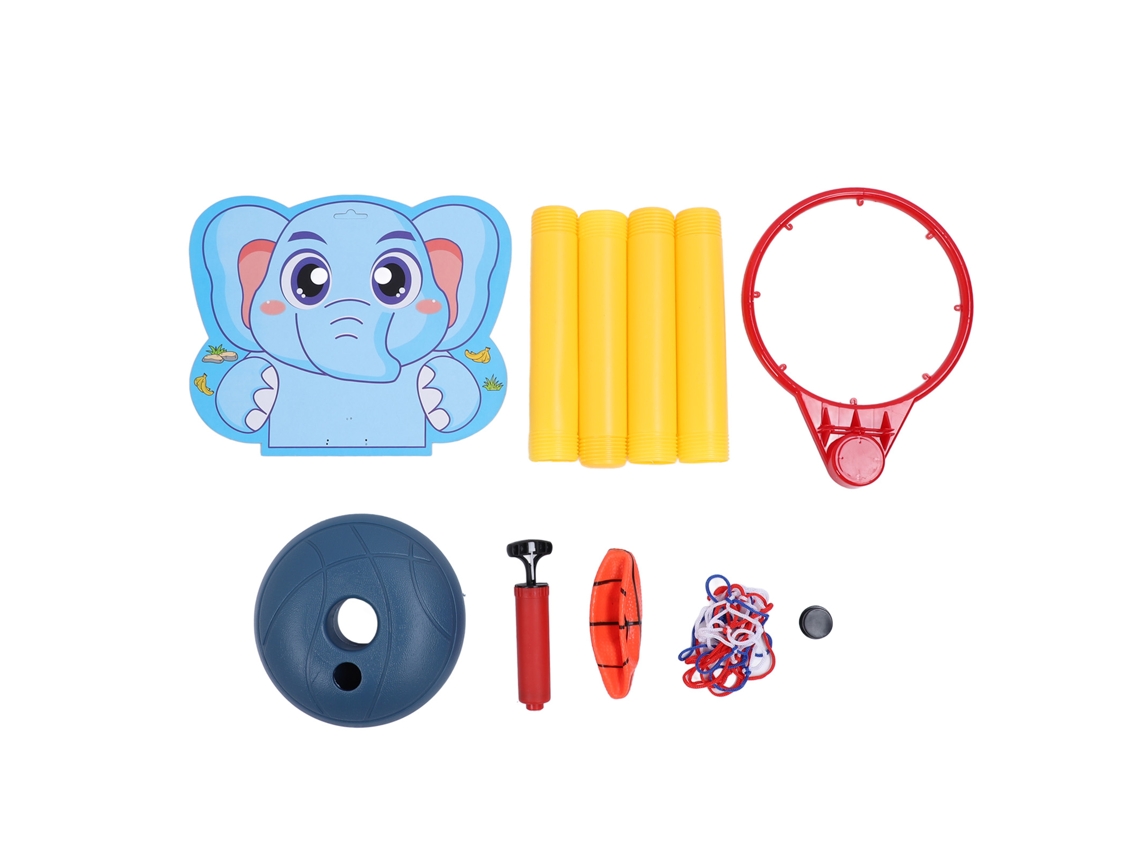 Ats conjunto de Cesta de Basquete para Crianças com Altura Ajustável Brinquedo de Cesta para Casa Jardim Interior Exterior