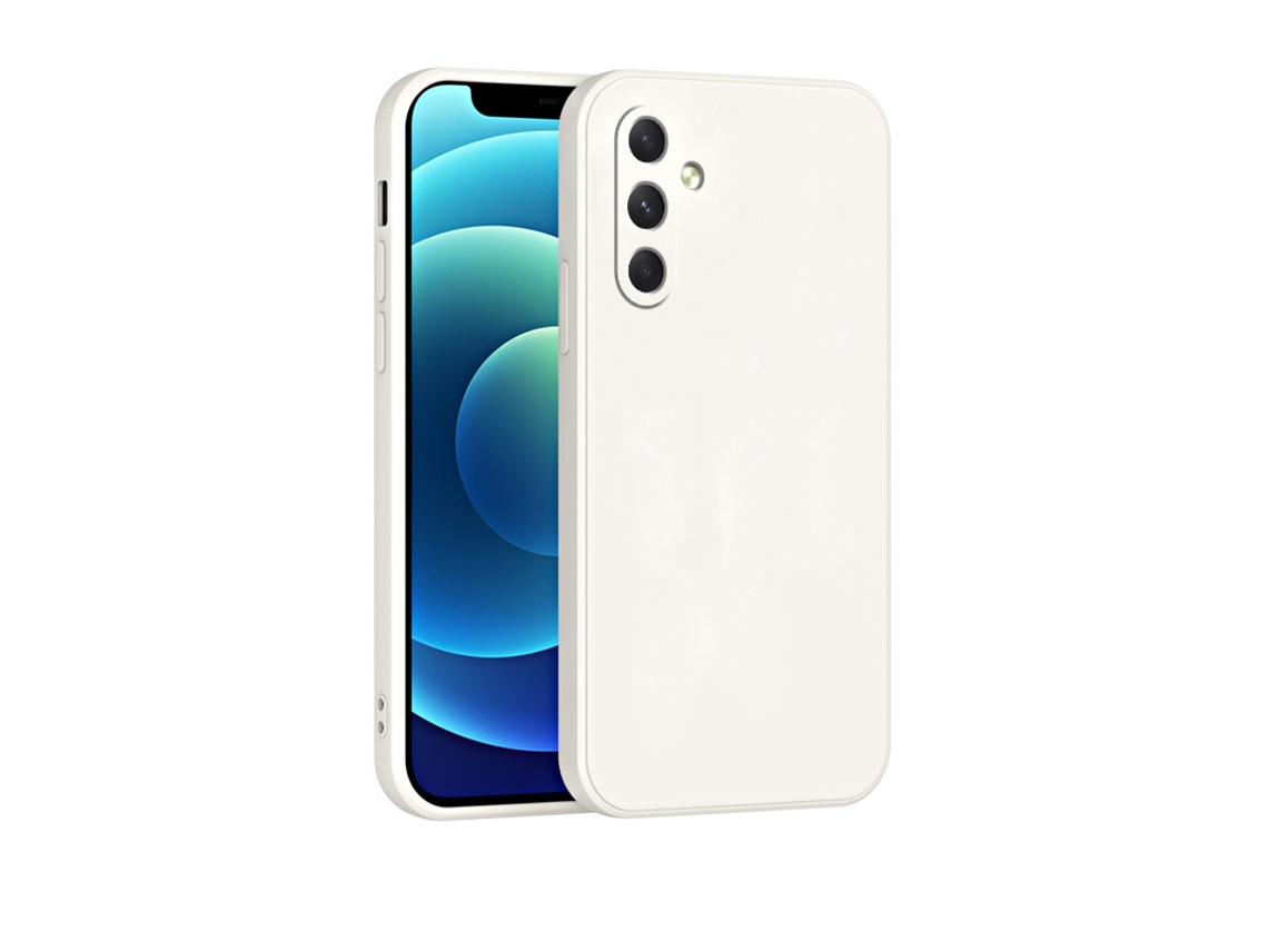 Capa Para Samsung Galaxy A17, Capa Protetora De Silicone De Cor Sólida, Branca