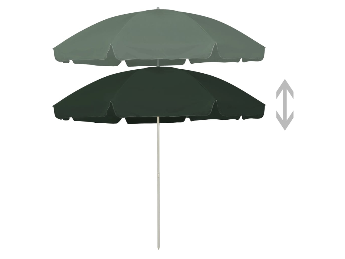 Guarda Sol | Para Sol | Toldo De Vela De Praia 300 Cm Verde Wsd494115 Lovely Home