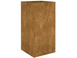 Planter, Planters Vidaxl Marrom Aço (40 X 40 X 80 Cm)