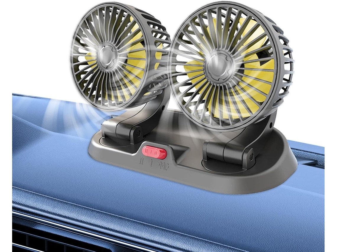 Ventilador Duplo Para Assento De Carro