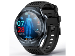 (cinza) Smartwatch com tela colorida de 1,46 polegadas e suporte para monitoramento de CES/ECG e frequência cardíaca.