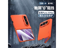 (laranja Hd Huawei Puraxmax Classic Edition) Caso De Telefone Pele Sentido Injeção De Óleo Primavera Dobradiça