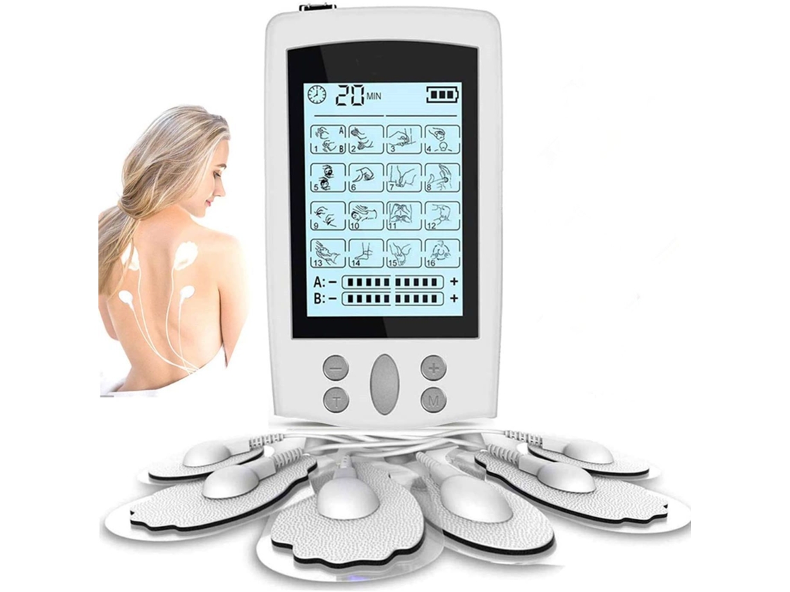 Aparelho De Terapia Meridiana Multifuncional Tens, Estimulador Muscular, 16 Modos, Massajador Para Ombros E Pescoço