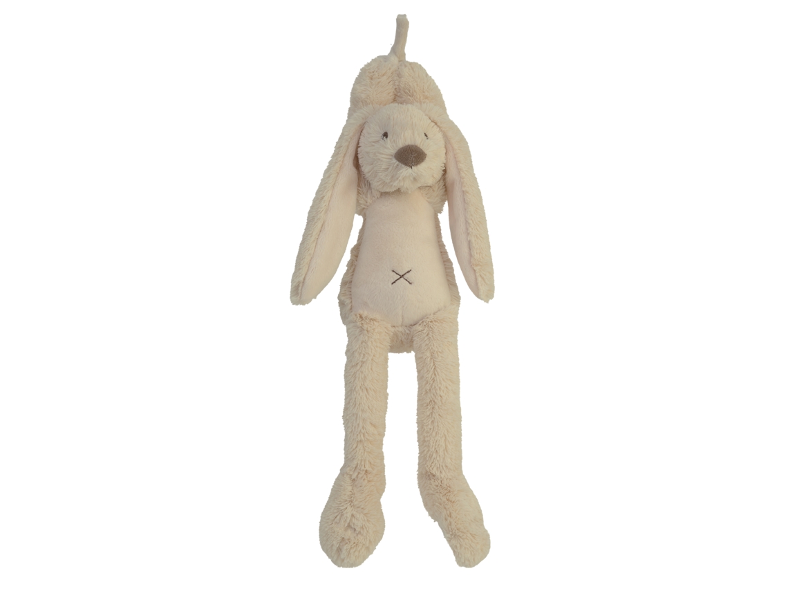 Coelhinho De Pelúcia Happy Horse Richie Com Caixinha De Música Bege 34 Cm Presente Para Bebê