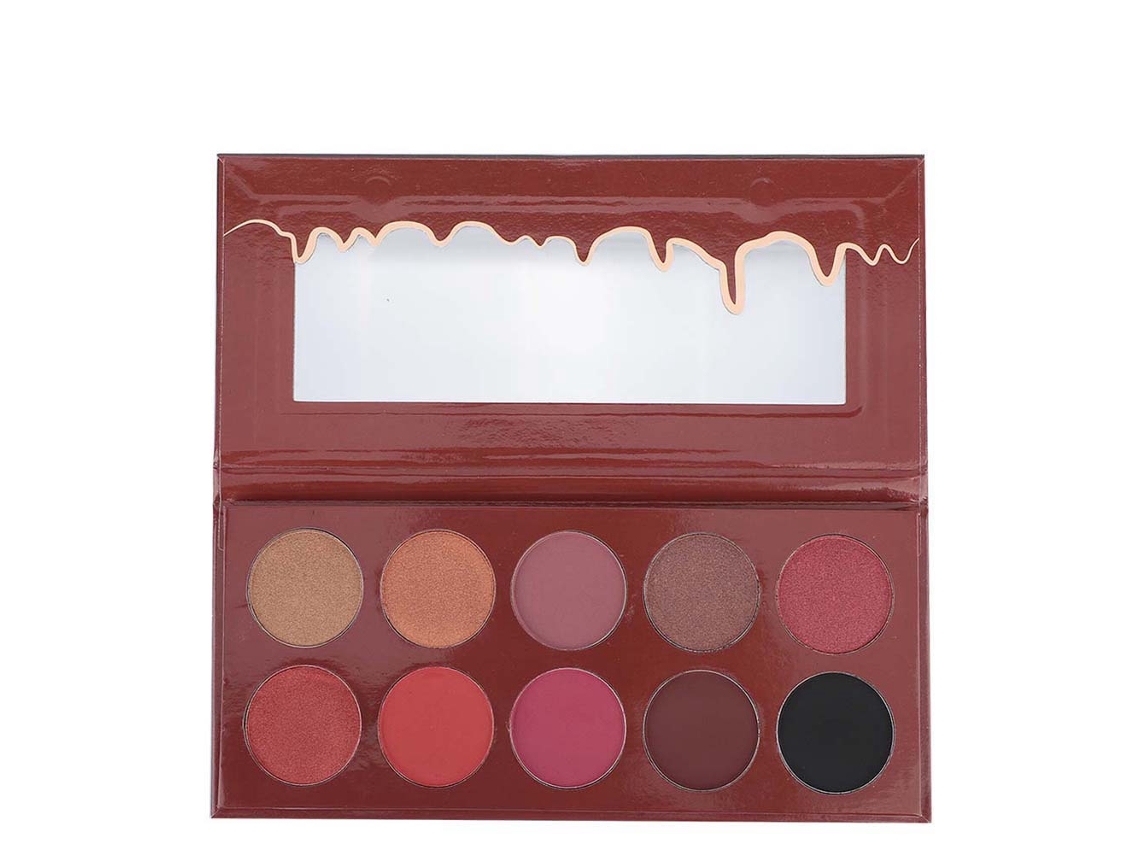 Paleta De Sombras De Olhos Com 10 Cores, Duradoura E Mate