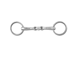 Snaffle Sólido Duplo Quebrado Ss Prateado 14.5 Cmwaldhausen
