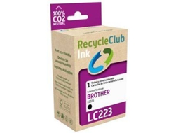 Tinteiro RECYCLECLUB LC223 Preto