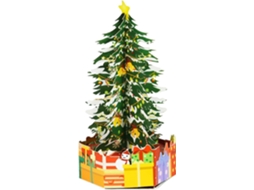 Cartão De Natal Pop Up Com Design De Amor 3d Aquaforge (árvore De Natal 2)