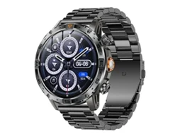 Smartwatch Ak91 Bateria 1000mah Lanterna Bússola Chamadas Bluetooth Ip68 (preto)