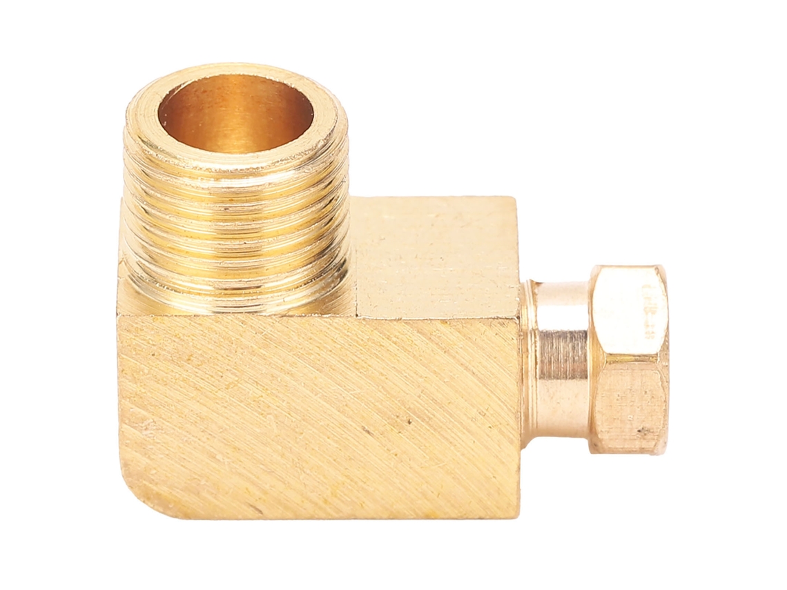 Conector De Codo De Latón Para Tubería De Aceite, Bloque Rectangular, Adaptador De Conexión Pl410