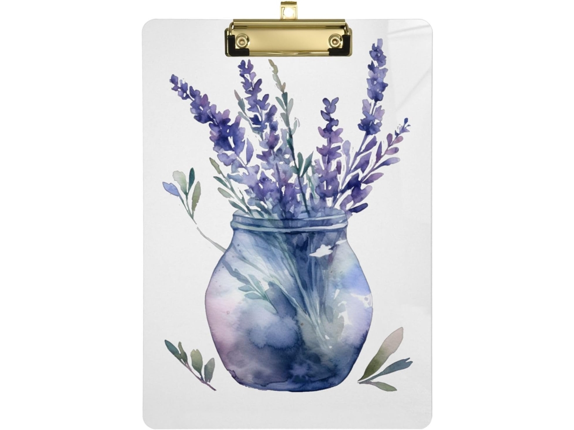 Aquarela, Copo Tulipa Roxa Com Furo Padrão, Prancheta Com Organizador Treinador de Vôlei