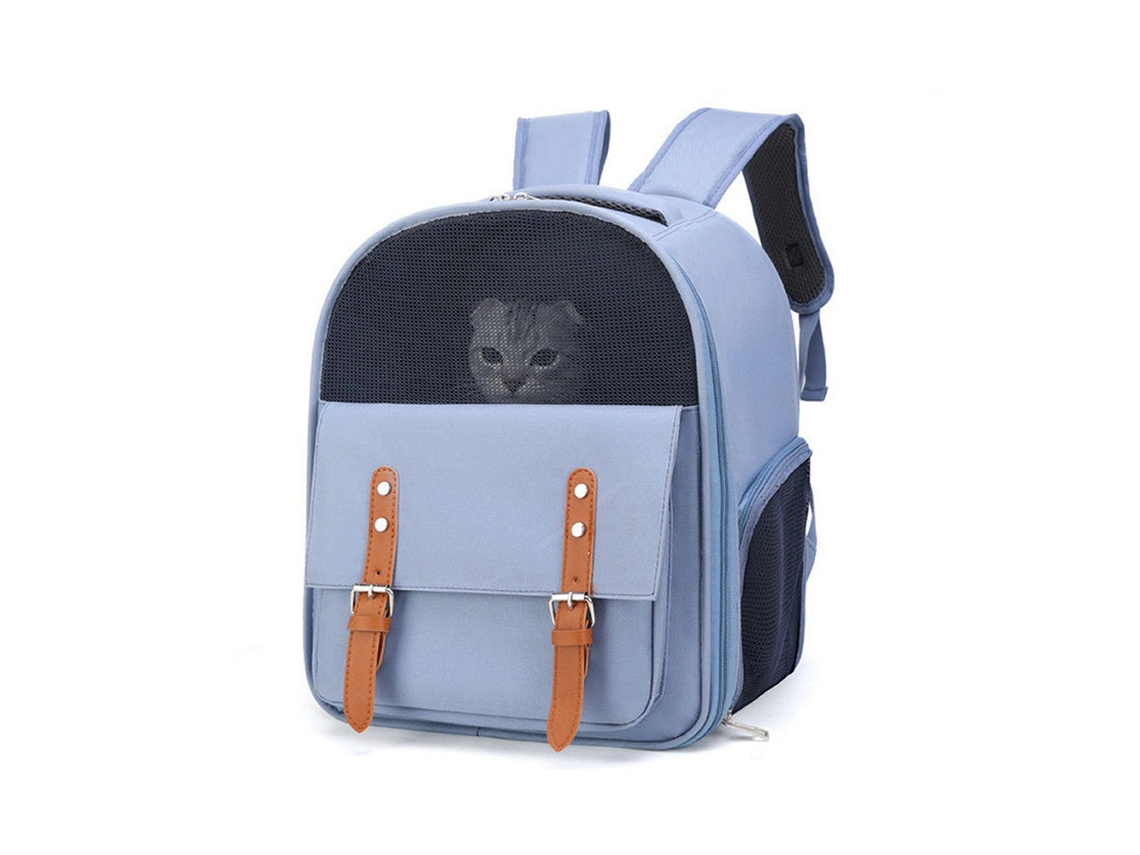 Mochila de Transporte para Cães e Gatos, Azul AQUAFORGE