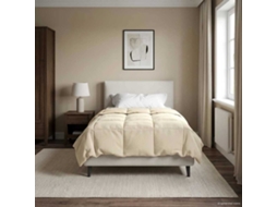 Vidaxl Duvet De Ano Inteiro 140 X 220 Cm 4 Estações Creme Respirável
