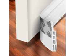 Lurelia Escova Vedante Autoadesiva Para Portas E Janelas Silicone 4,8 Cm 99 Cm 4,8 Cm De Largura Branco Parte Inferior Redução De Ruído