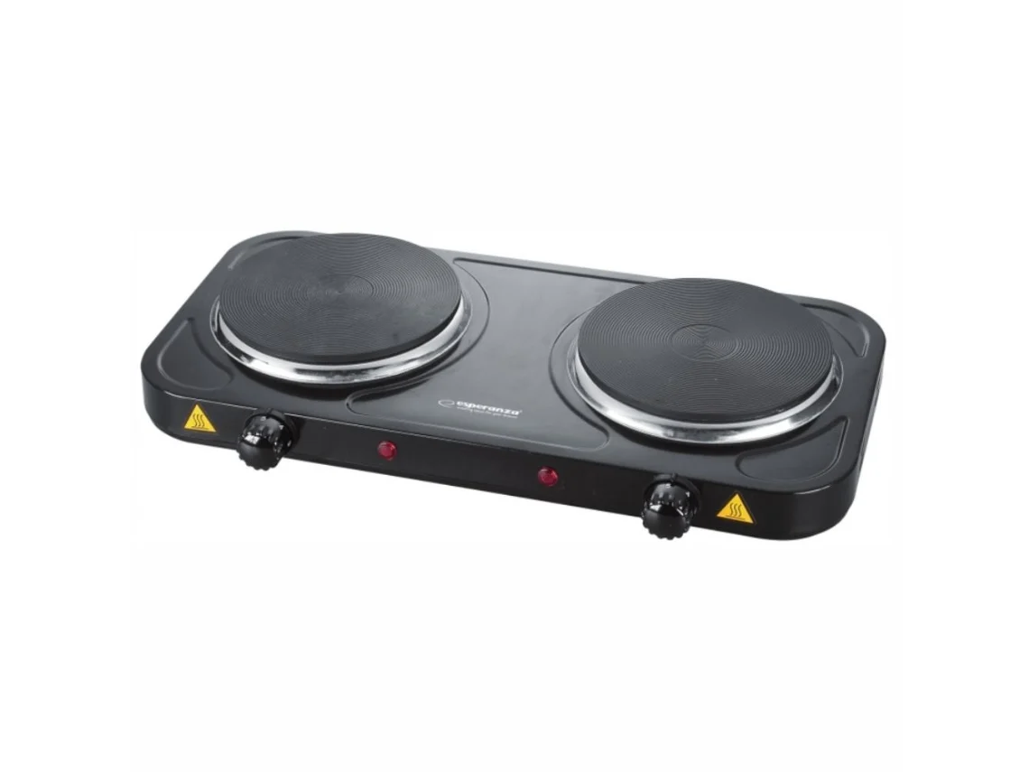 Fogão Elétrico 2 Placas Preto 2000W