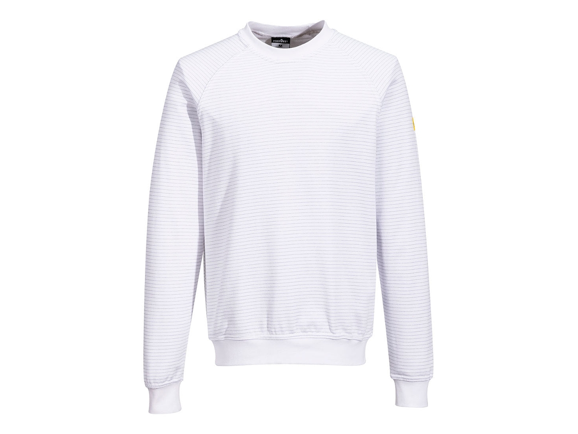 Moletom Antiestático Esd - Proteção E Conforto Branco / Xxxl