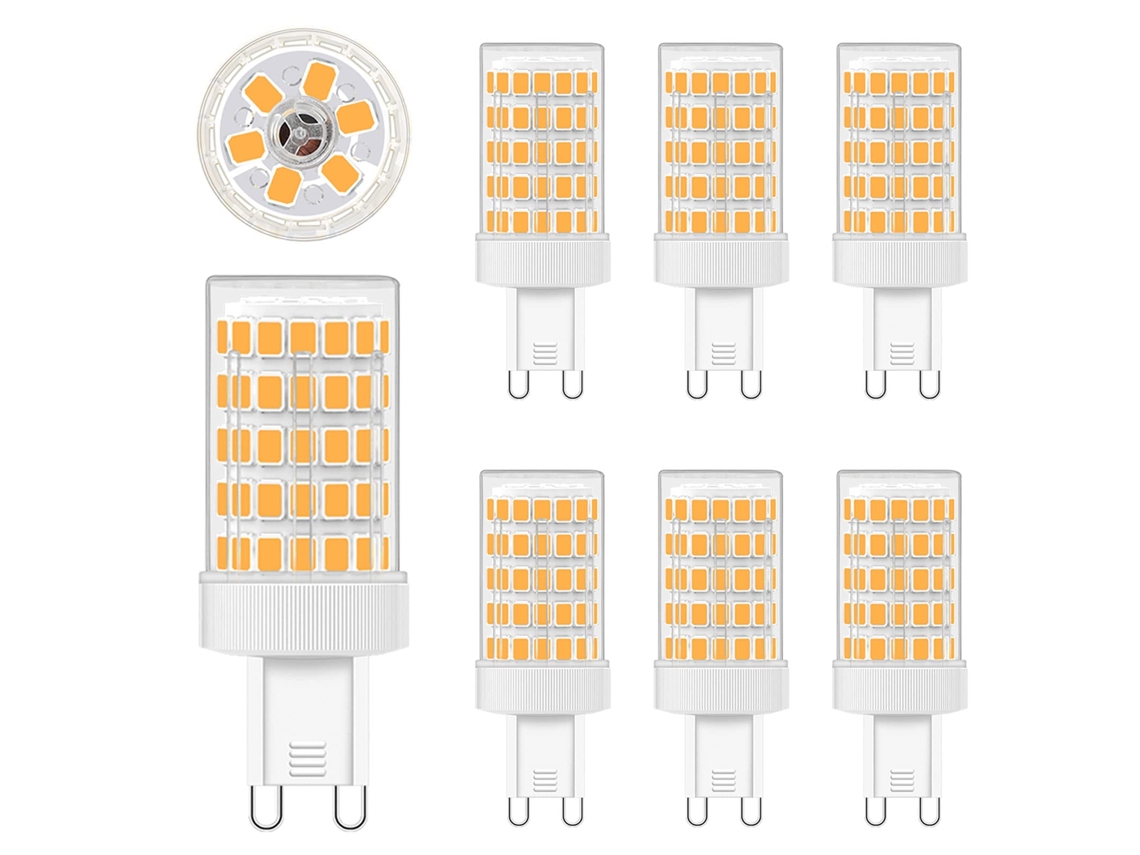 Lâmpadas Led G9 10w, Led G9, Branco Quente, 2700k, Ca, 220v, Pacote Com 6 Unidades Brilvibera