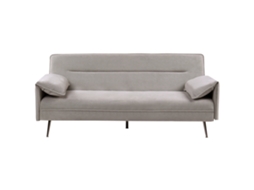 Sofá Cama Beliani Vayla De Tela Gris 198x96x85