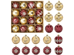 Conjunto De 16 Enfeites Natalinos Clássicos Para Decoração Festiva |