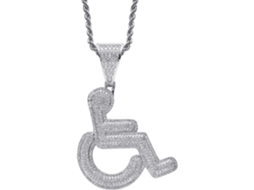 Colar Personalizado Com Pingente De Zircônia Estilo Hip-hop, Adorno De Pescoço Prateado, Corrente Exagerada Unissex.