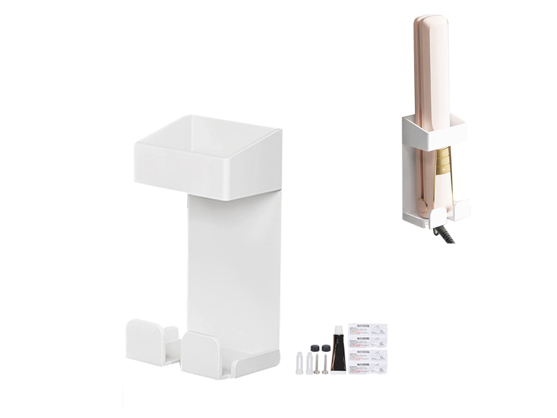 2026 porta Plancha de Rizo de Acero Inoxidable Montaje En Pared Estante para Herramientas de Cabello Baño