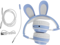 Fone De Ouvido Gamer Com Led E Coelho Para Jogos Kawaii Som Meninas