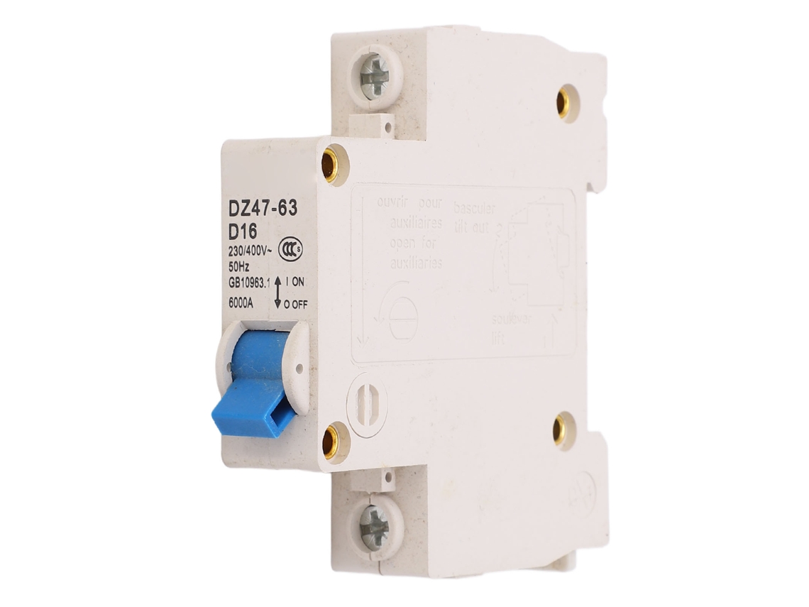 Interruptor de Circuito Miniatura em Rail Din 16a, Proteção Baixa Tensão 230v 400v | S/MARCA