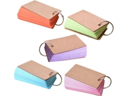Carnet De Notes Coloré Lote De 5 Blocos Revisão De Estudo Com Anneaux Em Fer Para Estudantes