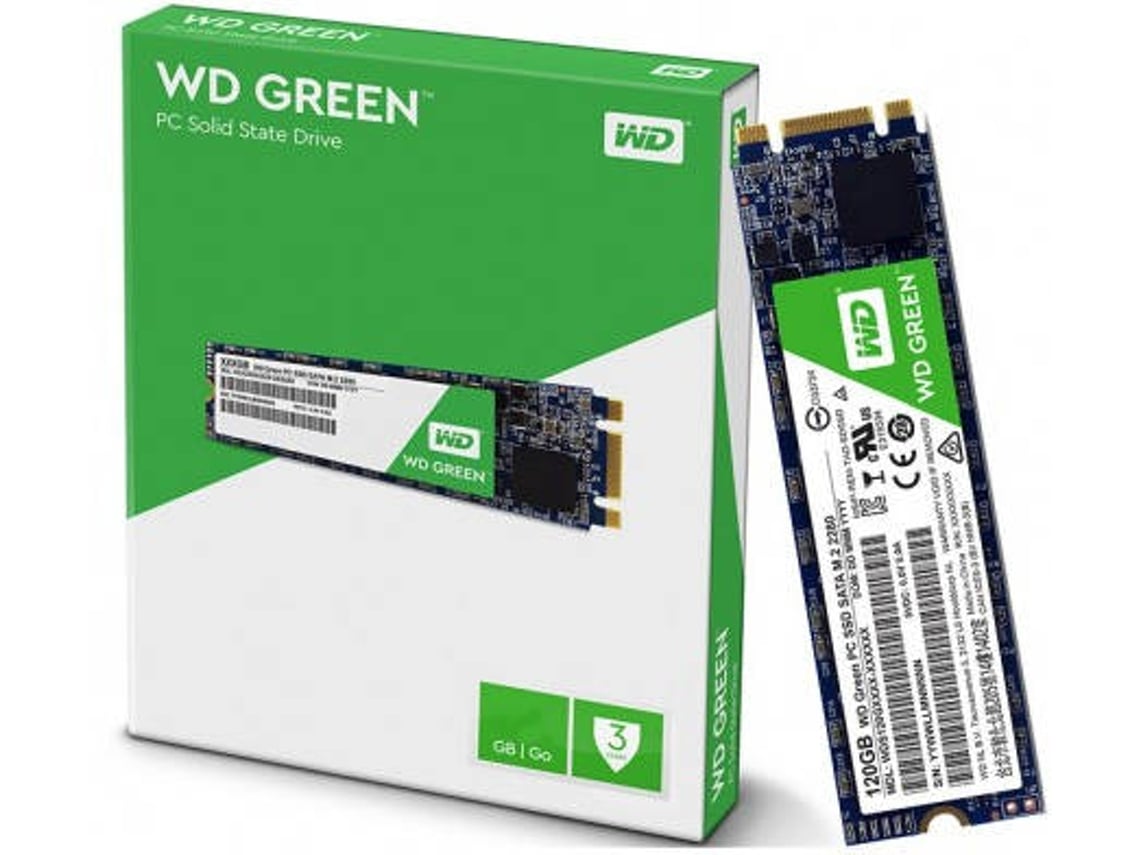 Disco SSD Interno WESTERN DIGITAL M2 240 GB Verde (240 GB - SATA - 545 MB/s)