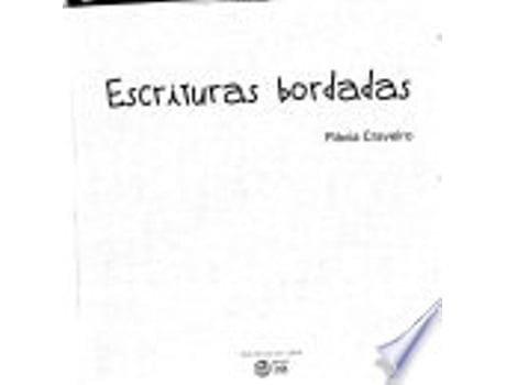 Livro ESCRITURAS BORDADAS de CRAVEIRO, FLAVIA (Português do Brasil)