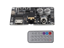 Módulo de Audio Estéreo Con Decodificador Bluetooth 5.0 Y Amplificador de Potencia Con Control Remoto.