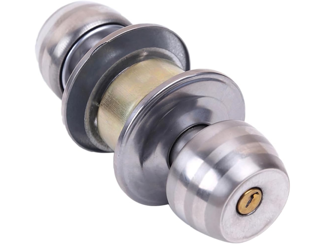 Fechadura De Porta Com Maçaneta Esférica Em Aço Inoxidável, Distância Entre Centros De 60mm Para Portas