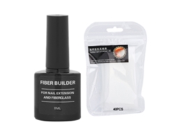 Fibra De Vidro Para Alongamento De Unhas Com Gel 40pcs - Ferramenta Manicure Diy Sem Apoio De Papel