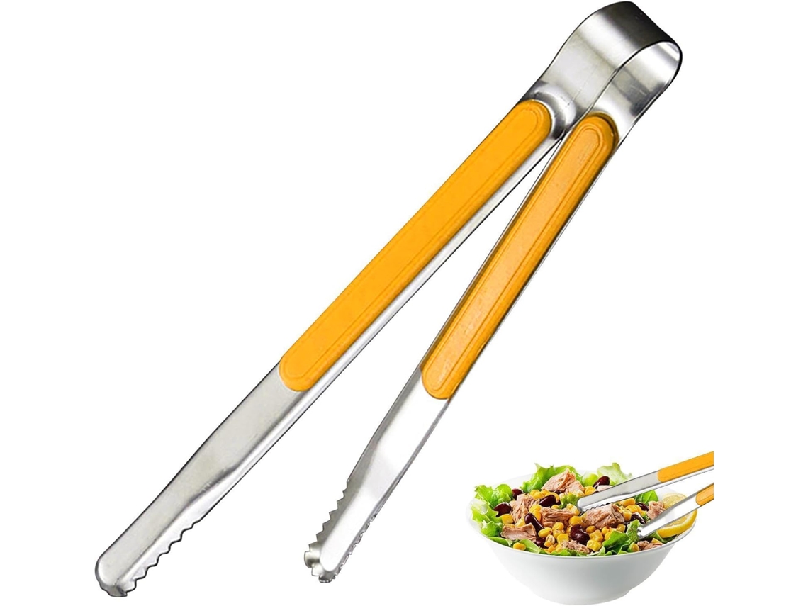 Pinça De Cozinha Em Aço Inoxidável Utensílios Resistente Ao Calor, Antiderrapante E Durável Pinça De Metal Isolada Para