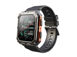 Relógio inteligente Bestvite para homens com chamadas Bluetooth, assistente de voz, relógio fitness de 1,83 polegadas com monitor de frequência cardíaca, pressão arterial SPO2