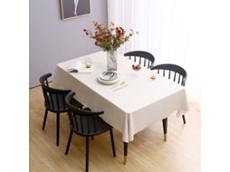 Rebe-mantel Retangular De Pvc Resistente À Água E Óleo 54x108 Polegadas Para Mesa De Jantar, Festa E Camping Cor Albaricoque