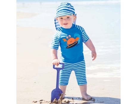 Fato de Proteção Solar Caranguejo Surfista 2 Peças Tamanho 5 a 6 Anos JOJOMAMANBEBE