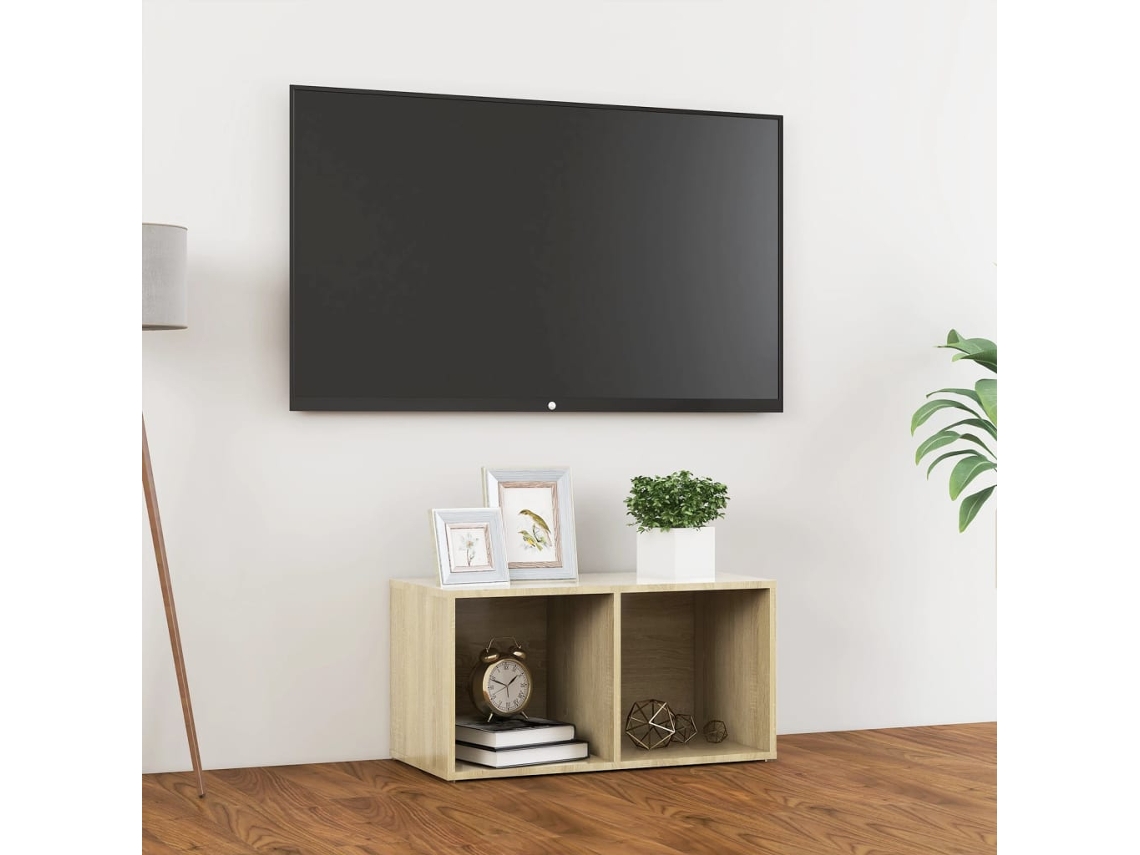 Vidaxl Móvel De Tv 72x35x36,5 Cm Derivados De Madeira Carvalho Sonoma