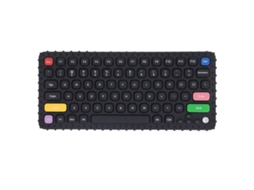 Mali brinquedo de Mordida em Forma de Teclado Silicone Macio para Bebês e Crianças Pequenas Tipo D