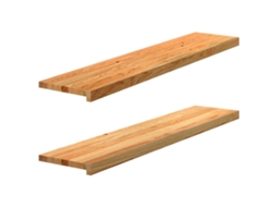 Vidaxl Soleiras Da Janela 2 Pcs 120x25x2 Cm Carvalho Castanho-claro