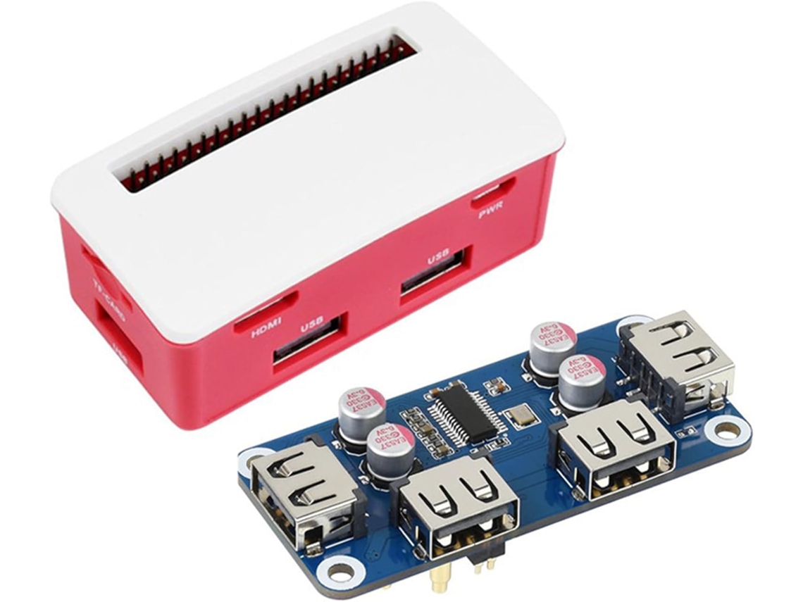 Kit Inicial De Placa Expansão 2 W Wh 3a 3b Com Hub Usb, 4 Portas Usb
