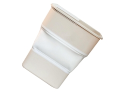Lixeira Dobrável De Plástico Para Carro, Capacidade Moderada, Para Escritório E Sala De Estar.