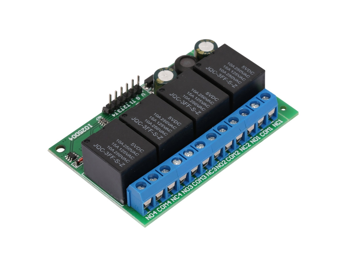 Módulo Relé Autofechar 4ch 12v Interface Placa