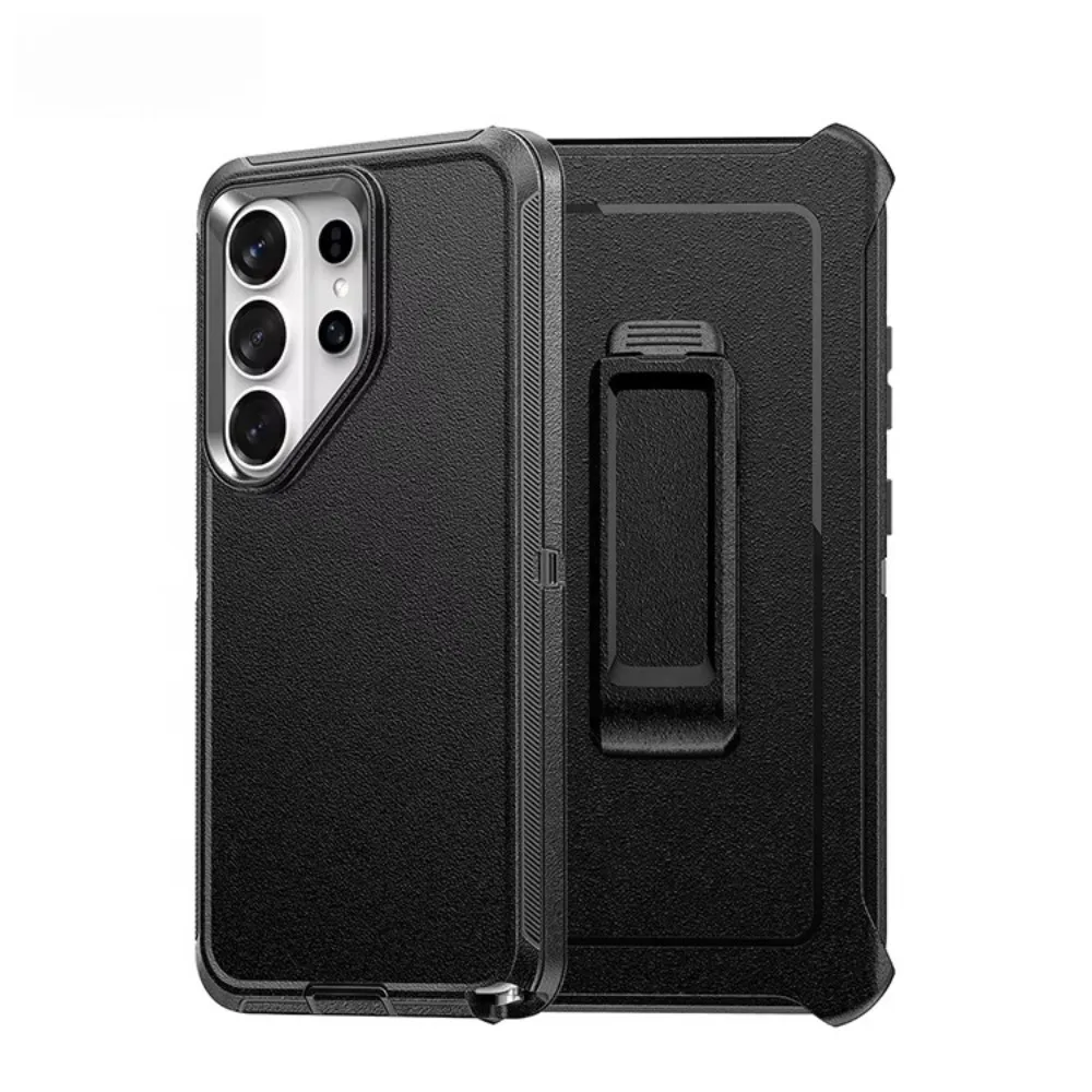 (preto, Galaxy S24) Capa Protetora Resistente Com Clipe Para Cinto, Feita De Material Pctpu À Prova De Choque.