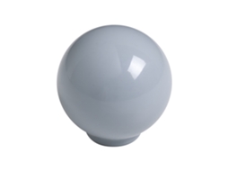 Pacote com 50 Puxadores de Bola Abs de 29 mm de Diâmetro Cinza Brilhante HARDWAREXCHANGE